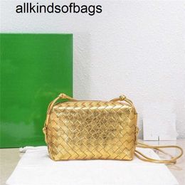 Mini Loops BottegVenets Woven Crossbody Genuine Leather Bags Camera shoulder Medium Intrecciato leather cross-body Muse Brass finish Women Luxuryqq