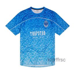 Men's T-shirts Limited New Trapstar London T-shirt Short Sleeve Unisex Blue Shirt for Men Fashion Harajuku Tee Tops Male t Shirts Y2k G230307 GVXJ