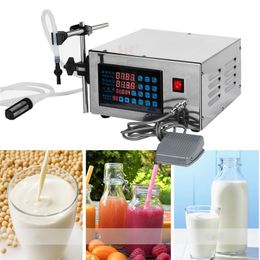 Semi-Automatic Double Nozzles Magnetic Pump Bottle Liquid FIlling Machine 2-5000ml CNC LCD For Food Oil Water Juice Beverage