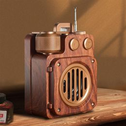 Radio Unique Retro Radio Bluetooth Speaker Portable Wireless Vintage Speaker Old Fashion Style for Kitchen Desk Bedroom Office