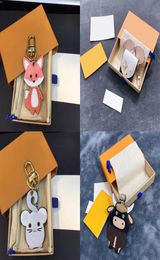 22ss 13style Design Without Box Letter Designer Keychains Holder PU Leather Animal Car Keyrings Key Chain High Qualtiy Fashion Key5588420