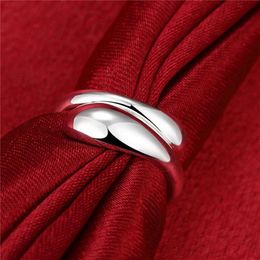 unisex Double round head sterling silver plated rings size open DMSR012 popular 925 silver plate finger ring Jewellery Band Rings282y