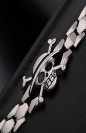 Charm Bracelets HF High Quality Anime One Piece Plating Alloy Bracelet Skull Cosplay Accessories1864434