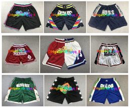 Просто Don Team Basketball Shorts Short Bort Basket USA футбол с карманной молнией Hip Pop Sport Wear Pan