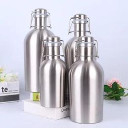 Flasks 32oz Stainless Steel Tumbler Large Capacity Beer Growler Custom Colors Can Be Used in Small Bars to Add Flavor Quickily Delivery