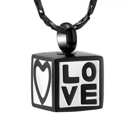 Pendant Necklaces Love You Heart Cremation Jewellery Urn Necklace For Ashes Keepsake Memorial