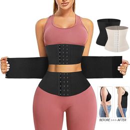 Women Waist Trainer Shapers Bandage Wrap Cinchers Lower Belly Fat Hourglass Body Shapewear Belly Band Weight Loss Sweat Girdle 231225