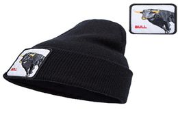 2019 New Style Bull Embroidery Knitted Beanies Hat Men Women Warm Knitting Hats Hip hop Caps Skullies Cap Bonnet Hat76187699677299