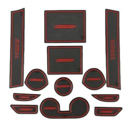 Accessories car Interior Accessories Non slip door pad/cup mat gate slot mat for Mitsubishi ASX 2013 2014, 12pcs/lot