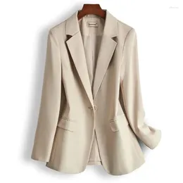 Women's Suits 2024 Suit Coat Long Sleeve Female Blazer Single Button Slim Jacket Ladies Business Work Wear Formal Blazers Top