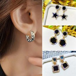 Stud Earrings Vintage Punk Women Girl Creative Twist Winding Geometric Handmade Travel Party Golden Silver Colour Jewellery Eardrop