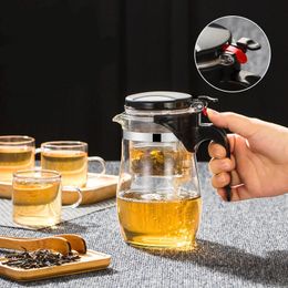 500ML Heat Resistant Teapots Teapot Chinese Hung Fu Tea Set Puer Kettle Coffee Maker Convenient Office Tea Pot Tea Infuser 231225