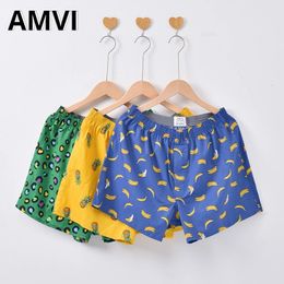 3pcs Men Underwear Mens Boxers Shorts Cotton Loose Homewear Comfortable Multi Color Printed Panties Pack 4XL 231225