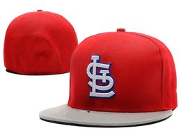 Fitted Hats Men039s Team Baseball Full Closed Caps Red Color White SLC letter gorras bones Men Women Casual Outdoor Sport Flat7659239