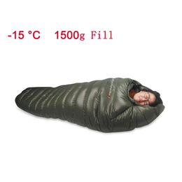 Cold Temperature Winter Sleeping Bag Down Sleeping Bag Winter Camping Sleeping Bag Double -15°C 231225