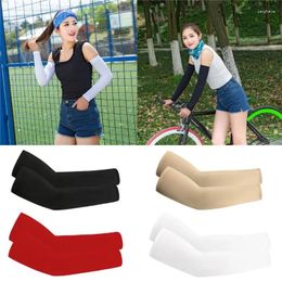 Knee Pads Unisex Arm Sleeve Women Men Sports Sunscreen Sleeves Elastic UV Sun Protection Cuff Outdoor Running Fishing Cycling