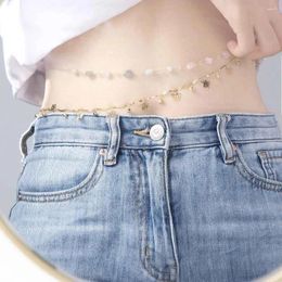 Belts Personality Simple Butterfly Female Metal Bikini Waist Chain Rhinestone Belly Belt Women Body Fashion Jewellery