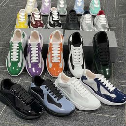 Casual Shoes Low Top Patent Leather Mesh Sneaker Runner Men Sports Shoes Fabric Technical Comfort Outdoor Trainers