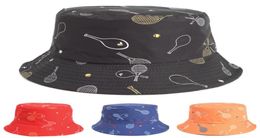 2021 fashion joker tennis print Bucket Hat Fisherman Hat outdoor travel hat Sun Cap Hats for men and Women 30992177145687500