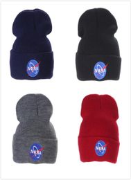 Fashion NASA personality Wool Street dance knitting hat Europe and America outdoor Keep warm ski cap2053438