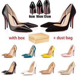 Designer High Heel bottom shoe designer women Dress Shoes Luxury High Heel Designer shoes 8cm 10cm 12cm Shoe Round Pointed Toes Pumps