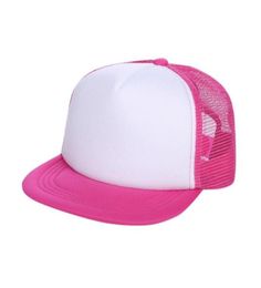 Hair Accessories Blank Kids Cap Baby Custom Summer Trucker Hats Patchwork Children Breathable Mesh Adjustable Baseball Boys6729693