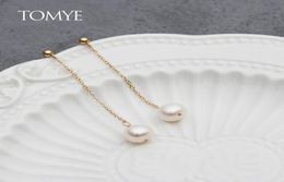 Stud Pearl Earrings 14K Gold TOMYE ED21026 High Quality Luxury Simplicity Long Chain For Women Gifts Jewelry8418205