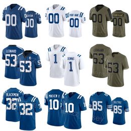 Team Football 32 Julian Blackmon Jerseys Kids Man Woman 23 Kenny Moore II 53 Shaquille Leonard 45 EJ Speed 10 Gardner Minshew 1 Josh Downs 85 Drew Ogletree Colour Rush