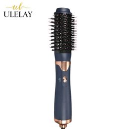 Dryers Ulelay 2021 Electric Hair Brush 900W Detachable One Step Hair Dryer Smoothing Brush Heating Protection Hair Styler Straightener