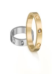 designer ring love rings rose gold women diamond moissanite mens engagement screw classic nail luxury bague wedding men silver Jew7037805
