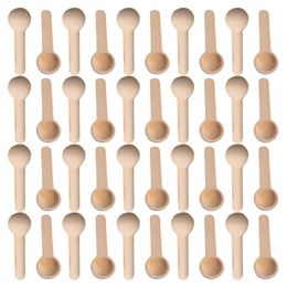 50 100 200 500 1000Pcs Mini Nature Wooden Home Kitchen Cooking Spoons Tool Scooper Salt Seasoning Honey Coffee248s