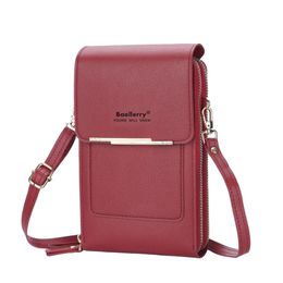 Bags Fashion Women Handbags Multifunctional Large Capacity Pu Leather Shoulder bags Touch Screen Crossbody Bags For Women Phone Purse