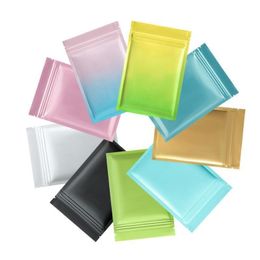 Colourful Aluminium Foil Zip Lock Storage Bag Flat Resealable Food Meat Coffee Powder Snack Xmas Wedding Sugar Nuts Gifts Heat Sealing Pa Ungk