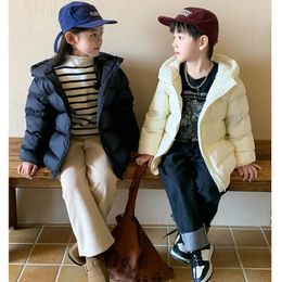 3-18Years Children Winter 90% Duck Down Lightweight Jacket Boys Girls Hooded Coat Teenage Warm Clothes Kids Solid Outerwear 231226