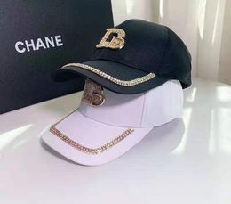 M standard hat lady spring summer baseball cap casual Korean version with rhinestone sun block street hippleletter logo9111781