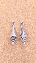 56pcs Antique Silver Bronze Plated conch shell Charms Pendant DIY Necklace Bracelet Bangle Findings 21116mm8404139