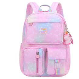 Bags Waterproof Schoolbag With Cartoon Pendant Girls Children Princess School Bags For Cute Primary Students School Backpacks Mochila