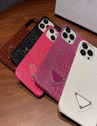 Designe Triangle Phone Cases Crocodile Grain Phone Case For IPhone 13 Pro 12 12pro 11 11pro X Xs Max 8 7 Plus P Protect Shell High9738372