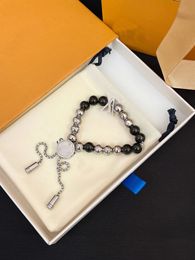 Luxury Brand Designer Boutique Magnetic Bead Bracelet High Quality Love Gift Chain Women Romantic Fashion Jewelry Accessories Wedding Party Jewelry J12101