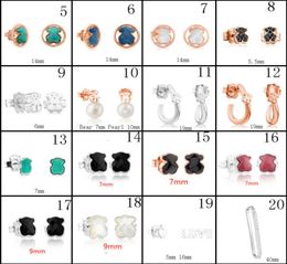 2020 100 925 Sterling Silver Bear Stud Earrings Classic Pierced Stud Earrings Jewelry Manufacturers Whole 13835955