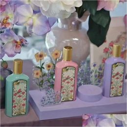 Perfume Bottle Luxury Design Y Women Men Per Parfums Flora Gardenia Ladies Jasmine Spray Type Fragrance 100Ml Good Smell Uni High Vers Dhyap