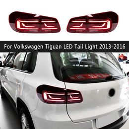 Car Accessories Brake Reverse Parking Running Lights For Volkswagen Tiguan LED Tail Light 13-16 Dynamic Streamer Turn Signal Rear Lamp