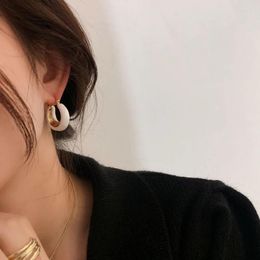 Stud Earrings Multicolors Twist Statement Women Jewelry Punk Party Gown Brincos T Show Runway Rare Korean Japan Style INS