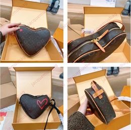 Desinger Coeur love bag M57456 women heart-shaped Shoulder crossbody Bags GAME ON COEUR Mini red heart handbag ladies top quality leather canvas evening bag purse