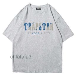 Trapstar Mens t Shirt Set Letter Embroidered Tracksuit Designer Short Leisure Loose Crew Neck Cottons Print Luxury Tops Clothing Cotton Streetwear Polo S CNVH