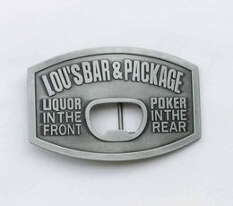 Open Beer Bottle Opener Belt Buckle SWBY695 suitable for 4cm wideth snap on belt with continous stock3622721