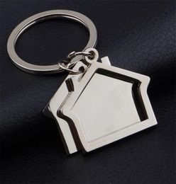 10 pieceslot Zinc Alloy House Shaped Keychains Novelty Keyrings Gifts for Promotion House key ring4280010