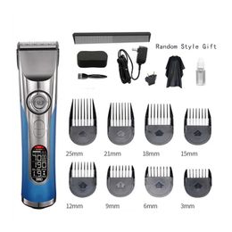 Trimmer Hair Clipper Cutting Haircut Professional Hair Trimmer Finishing Hine Barber Shop Ceramic Blade Hairdresser Nozzles Cordless