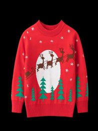 Pullover Baby Kids Winter Warm Clothing Boy Girl Cartoon Christmas Tree Sleigh Knitted Sweater Children Jumper 27T3783899