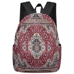 Backpack Vintage Flower Bohemia Women Man Backpacks Waterproof Travel School For Student Boys Girls Laptop Bags Mochilas